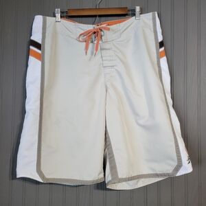 Billabong Swim Trunks Board Shorts Retro Style Brown/Orange Men's 38